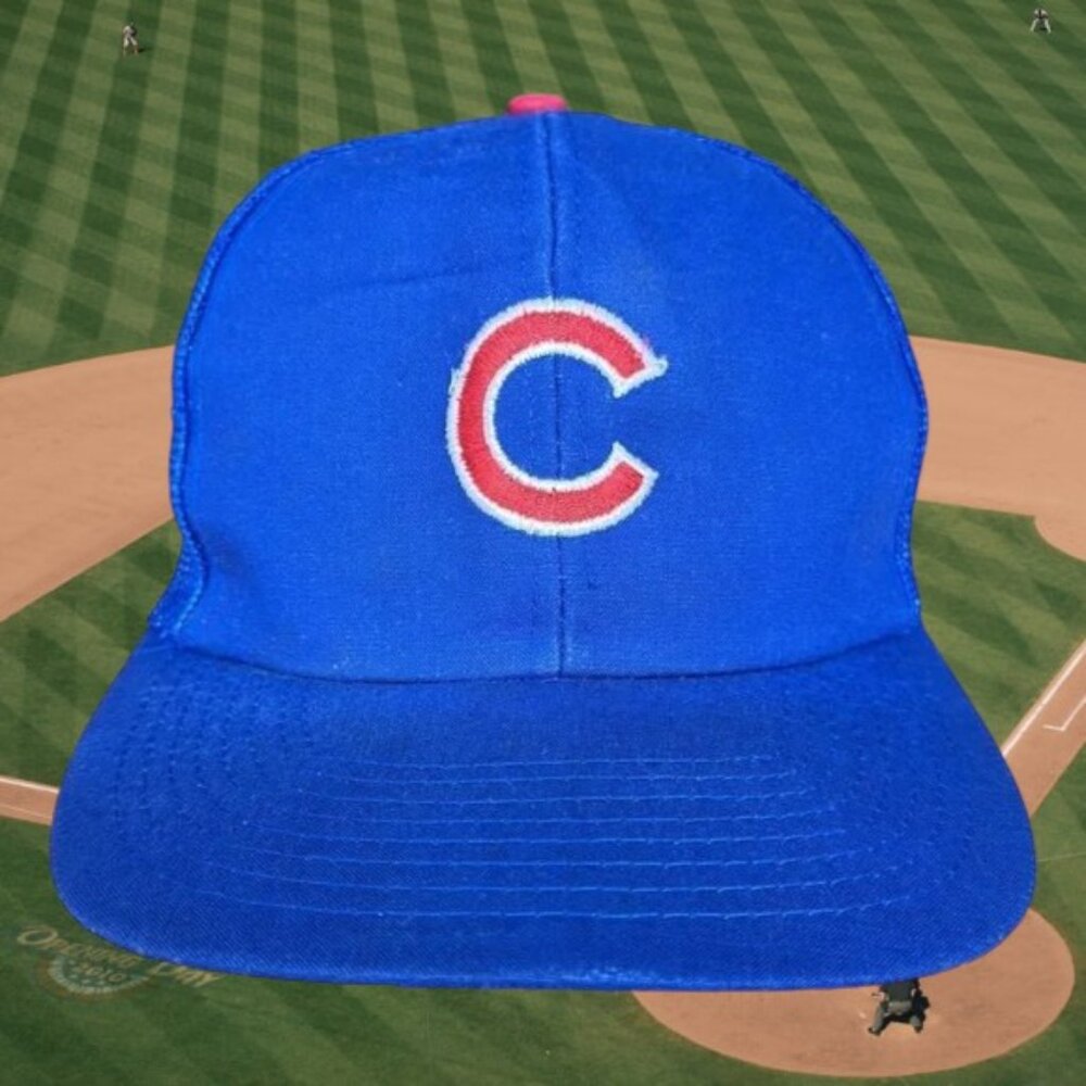 Vintage Twins Enterprise Chicago Cubs Blue Trucker Adjustable SnapBack Cap MLB